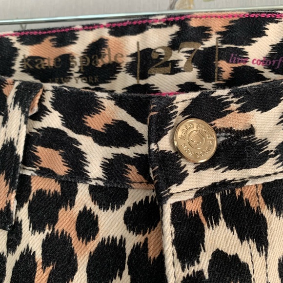 Kate Spade Broom Street Leopard Print Jeans - Picture 5 of 9